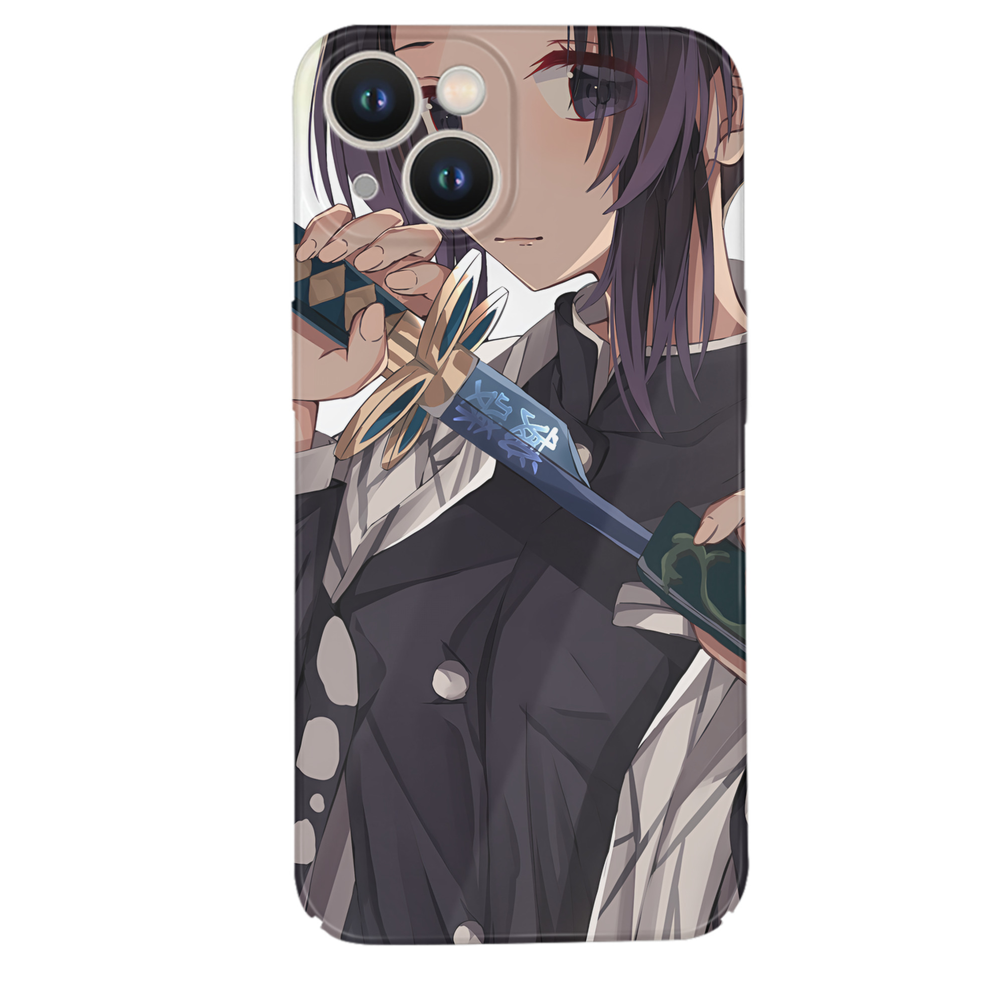 （画像用） 鬼滅の刃（きめつのやいば）蟲柱-胡蝶 しのぶ／こちょう しのぶ Kochou Shinobu 【iPhone 14シリーズ対応】ハードケース